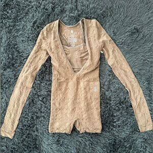 Free People Intimately First Position Set Cocos One Piece & Bandeau Sz XS/S NWT